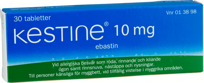 Kestine 10 mg ebastine 30 tablets