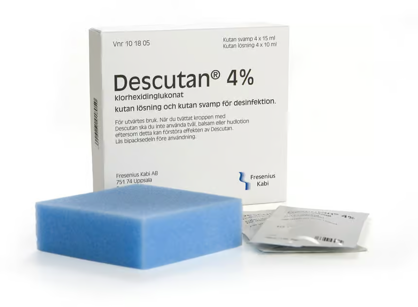 Descutan 4% Home Wash Pack Cutaneous Solution & Cutaneous Sponge 4