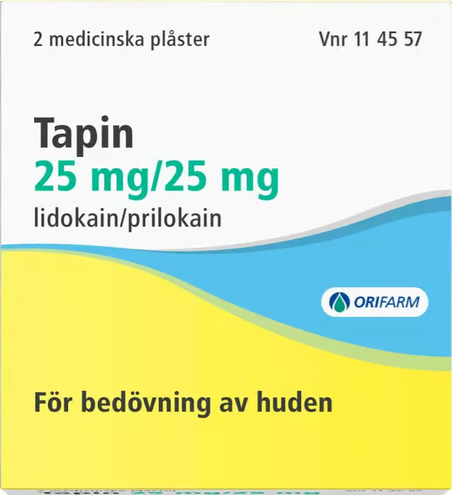 Tapin Medical Plaster 25mg/25mg - 2 pcs