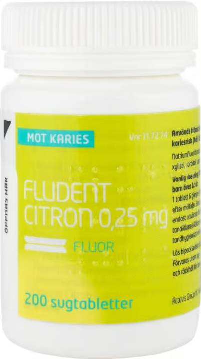 Fludent Citron 0.25 mg 200 lozenges