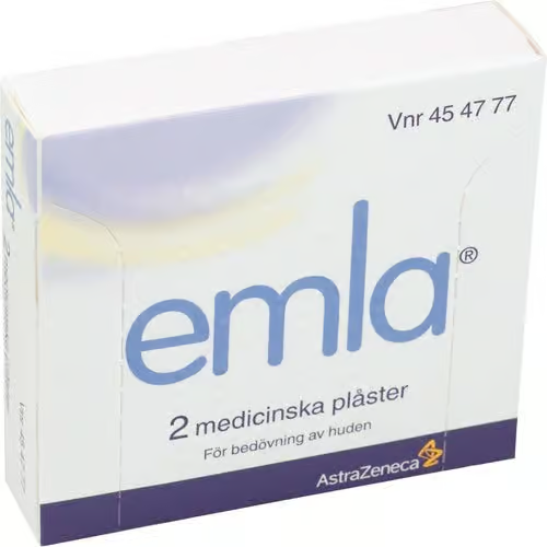 EMLA medical patch 25 mg/25 mg, 2 pcs