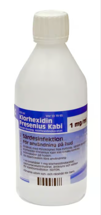 Chlorhexidine Fresenius Kabi, cutaneous solution 1 mg/ml, 250 m