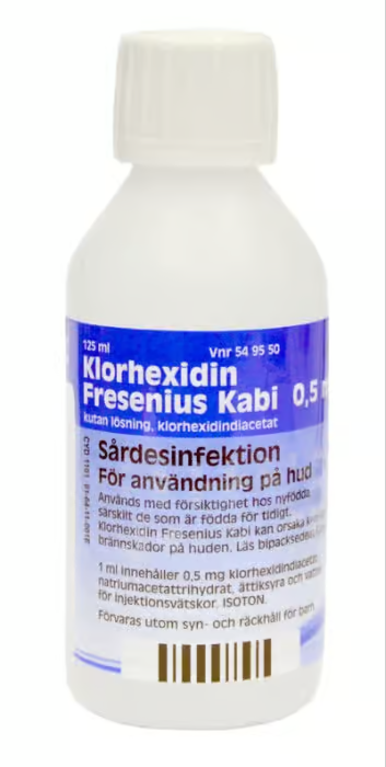 Chlorhexidine Fresenius Kabi, cutaneous solution 0.5 mg/ml, 125