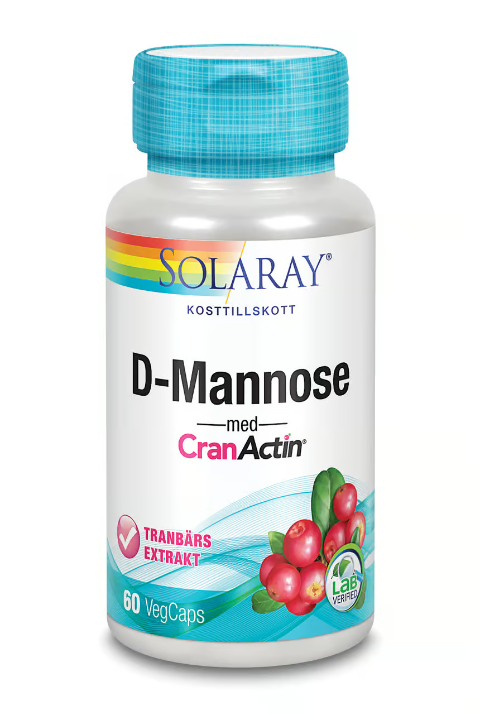 Solaray D-Mannose & CranActin 60 Capsules