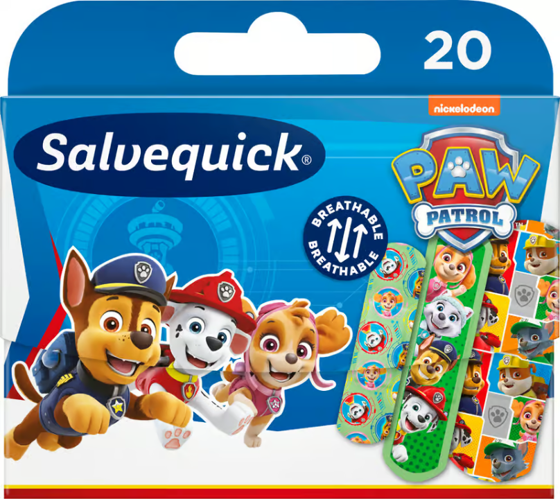 Salvequick Paw Patrol Band-Aids 20 pcs