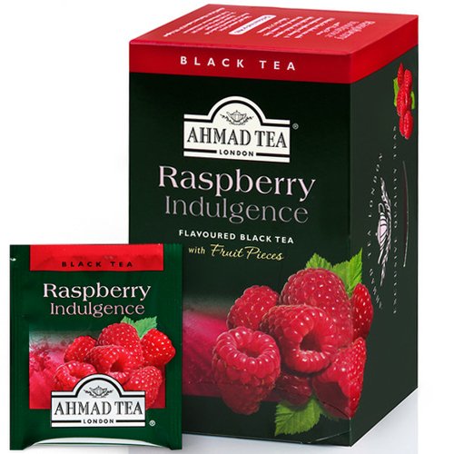 Ahmad Black Fruit Tea. Raspberry Indulgence 20bags