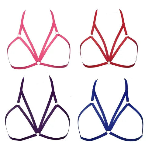 Sexy Chest Harness Belts, Sheer Hollow Out Body Suspenders, Women's Sexy Lingerie & Underwear Accessories