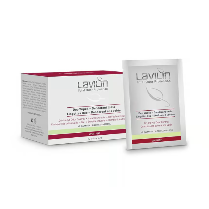 Lavilin Wipes Deodorant To Go Women 10 pcs