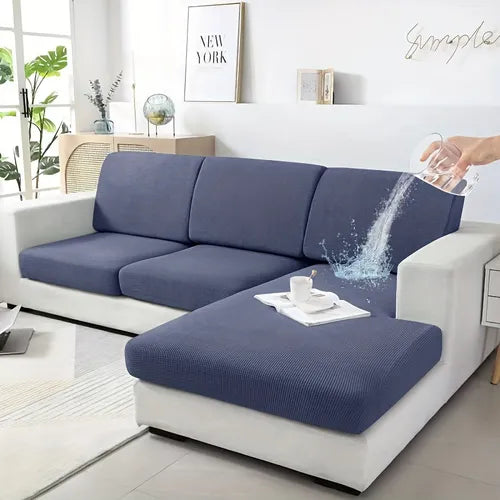 1pc Waterproof Corn Velvet Sofa Slipcover, Non-slip Sofa Cover, Furniture Protector For Bedroom Office Living Room Home Decor