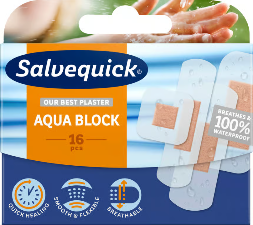 Salvequick Aqua Block Family Pack 16 pcs