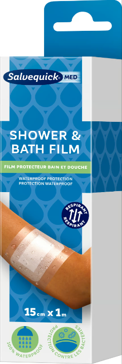 Salvequick MED Shower & Bath Film 15 cm x 1 m