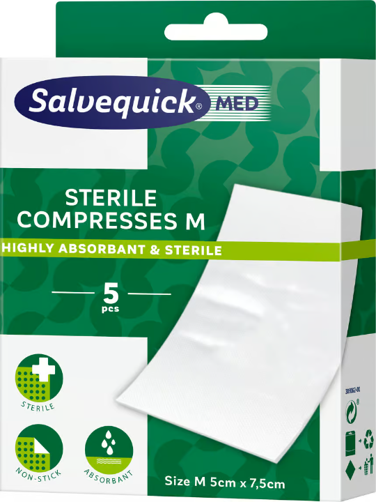 Salvequick MED Compress Medium 5 cm x 7.5 cm