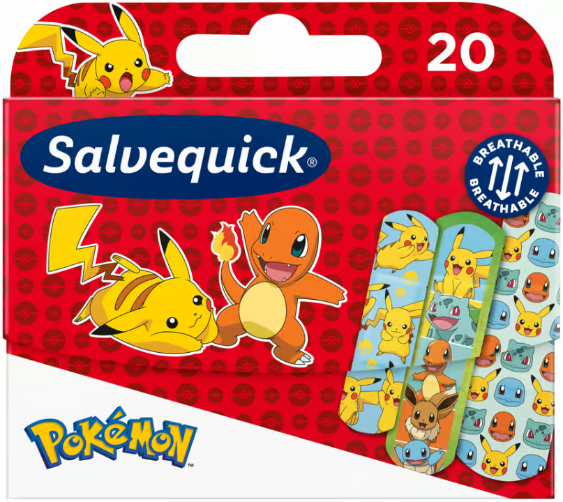 Salvequick Pokemon Patches 20 pcs