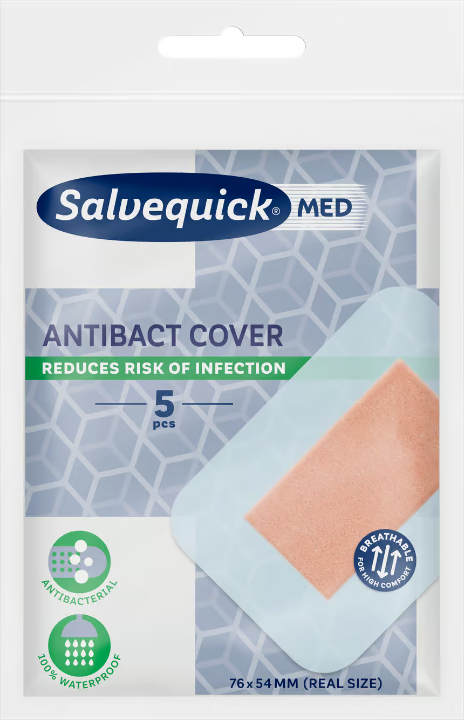 SalvequickMED Maxi Cover Antibact 5 pcs