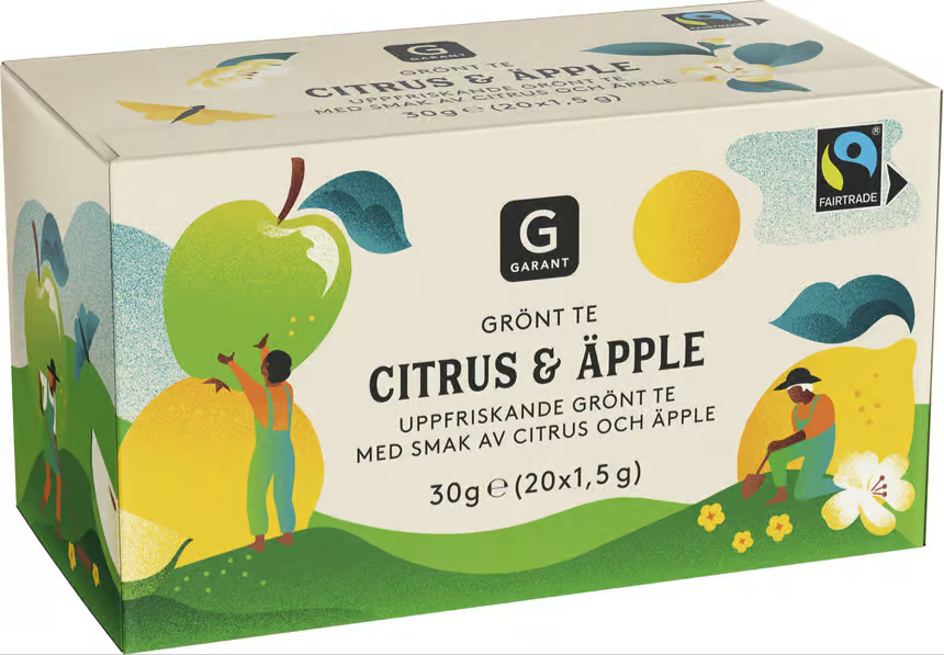 Garant Green Tea Citrus & Apple 20 tea bags | Apohem