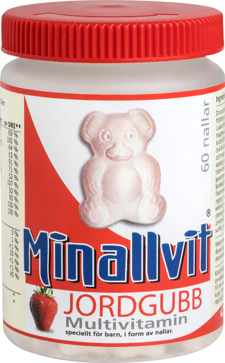 Minallvit Strawberry Multivitamin 60 pcs