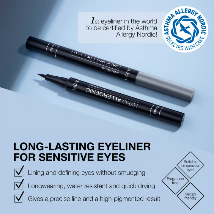 IsaDora Hypo-Allergenic Eyeliner 30 Black 1 ml