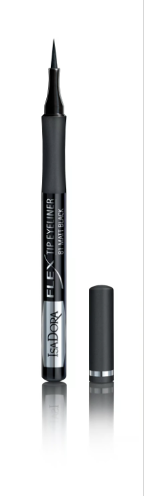 IsaDora Flex Tip Eyeliner Matt Black 1.2 ml