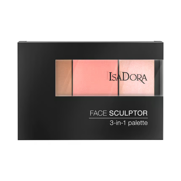 IsaDora Face Sculptor 3-in-1 Palette 62 Cool Pink 12 g