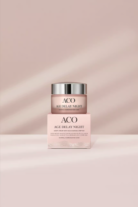 Aco Face Age Delay Night Cream 中性皮肤抗衰老晚霜