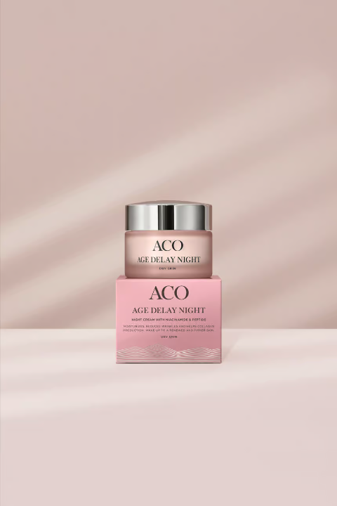 Aco Face Age Delay Night Cream Dry Skin Anti-Age Night Cream