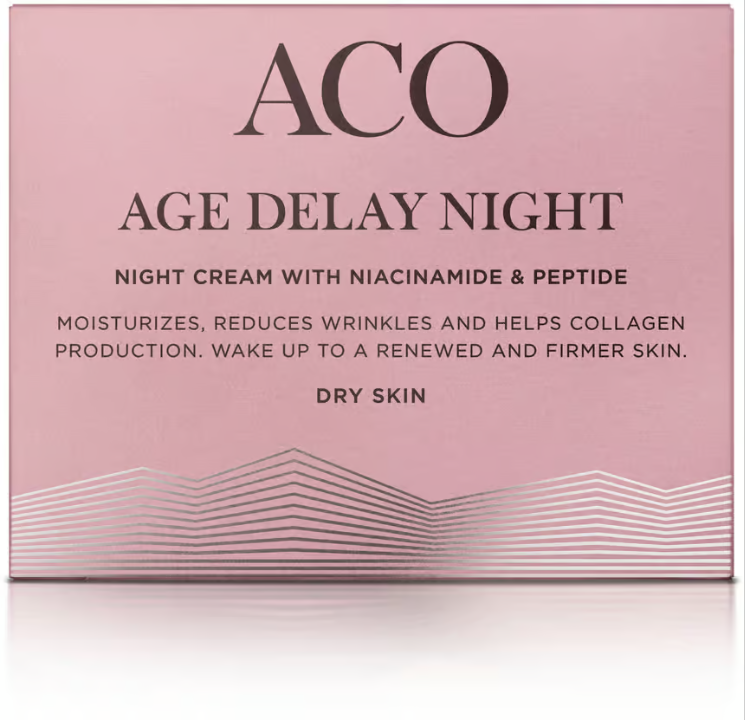 Aco Face Age Delay Night Cream Dry Skin Anti-Age Night Cream