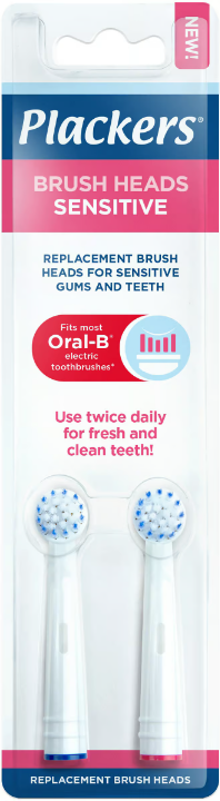 Plackers Sensitive Brush Head Toothbrush heads 2 pcs
