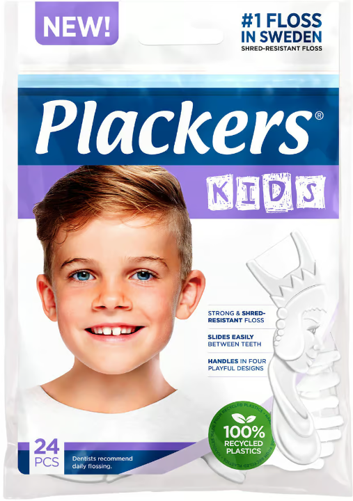 Plackers Kids Dental Floss Clips Children 24 pcs