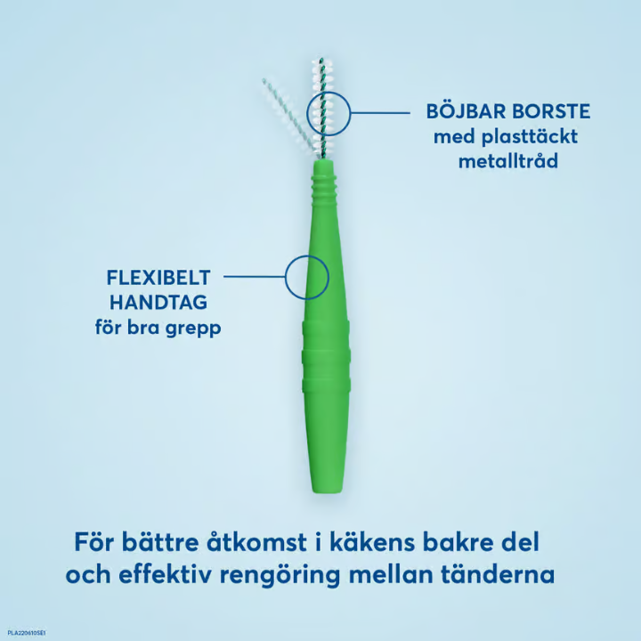 Plackers 牙科刷间隙刷绿色 XL（0.8 毫米）