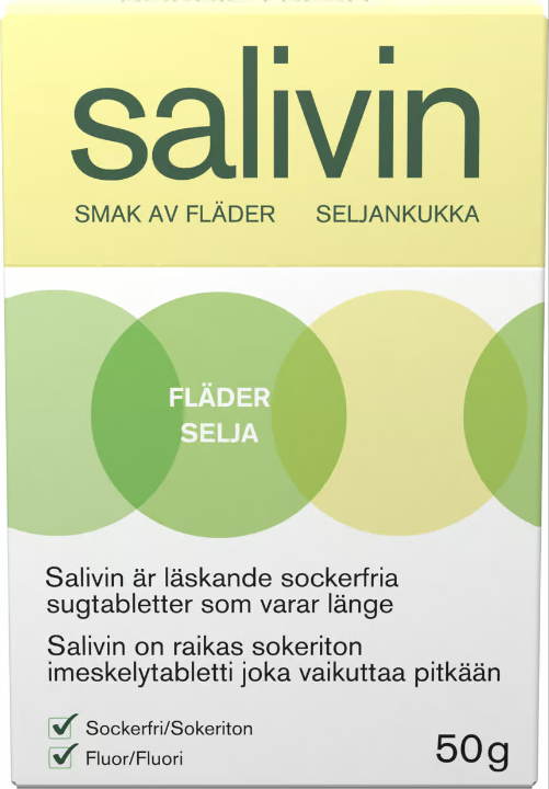 Salivin Lozenges For Dry Mouth Elderberry 50 g