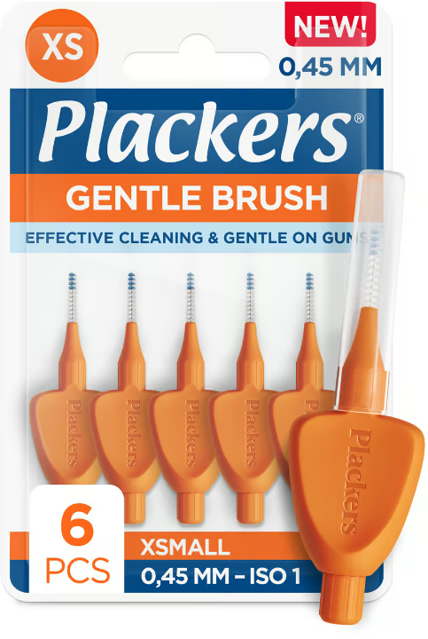 Plackers Gentle Brush Gentle Space Brush Orange XS