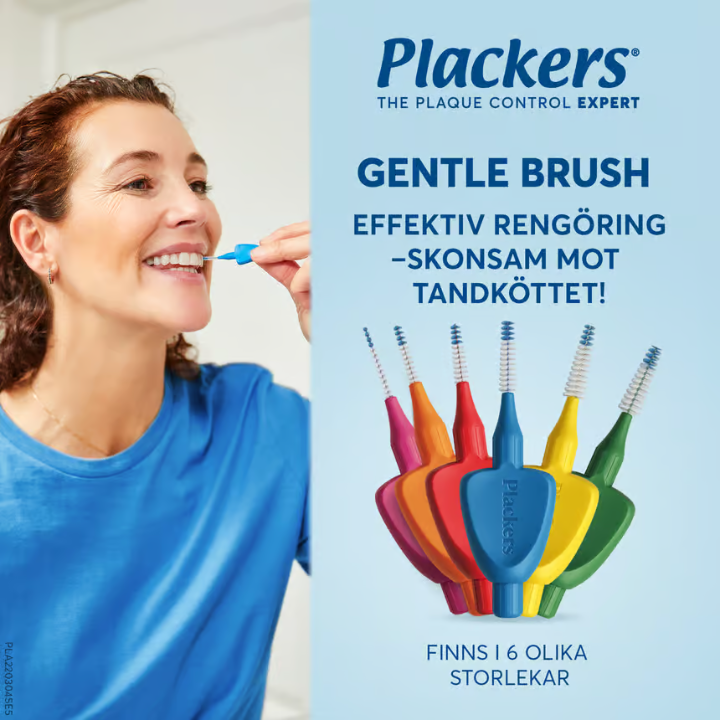 Plackers Gentle Brush Gentle Space Brush Orange XS