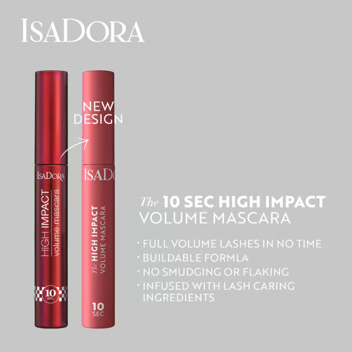 IsaDora 10 sec High Imp Volume Mascara 01 Black 9 ml