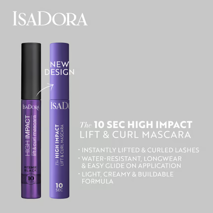 IsaDora 10 sec High Impact Lift & Curl Mascara 02 Intense