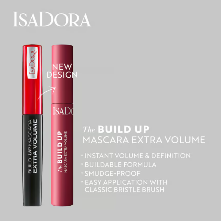 IsaDora Build Up Mascara Extra Volume 01 Super Black 10