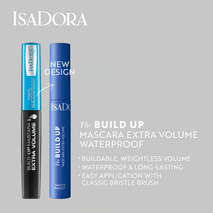 IsaDora Build Up Mascara Extra Volume Waterproof 01 Blac