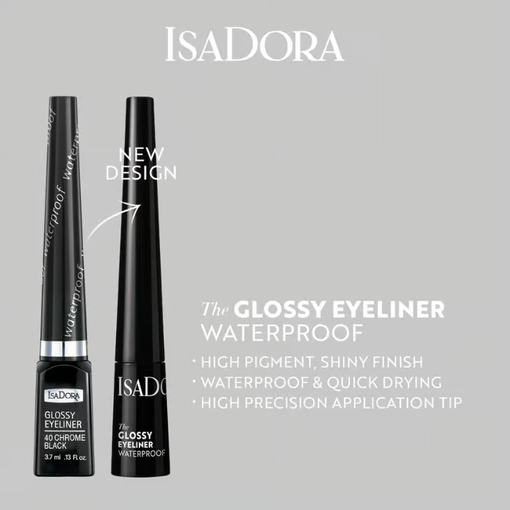 IsaDora Glossy Eyeliner 42 Dark Brown 2.5 ml