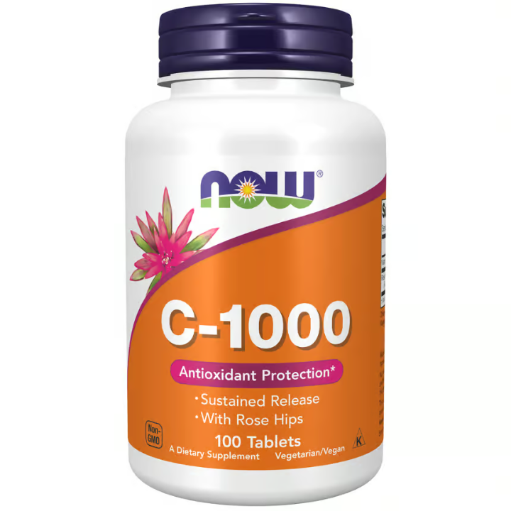 NOW VITAMIN C-1000 Sustained Release 100 Tablets