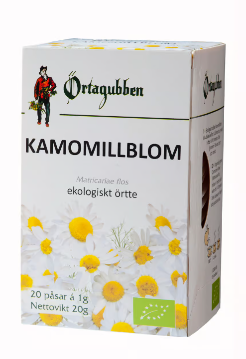 Örtagubben Chamomile flower Tea bags 20x1gr | Apohem