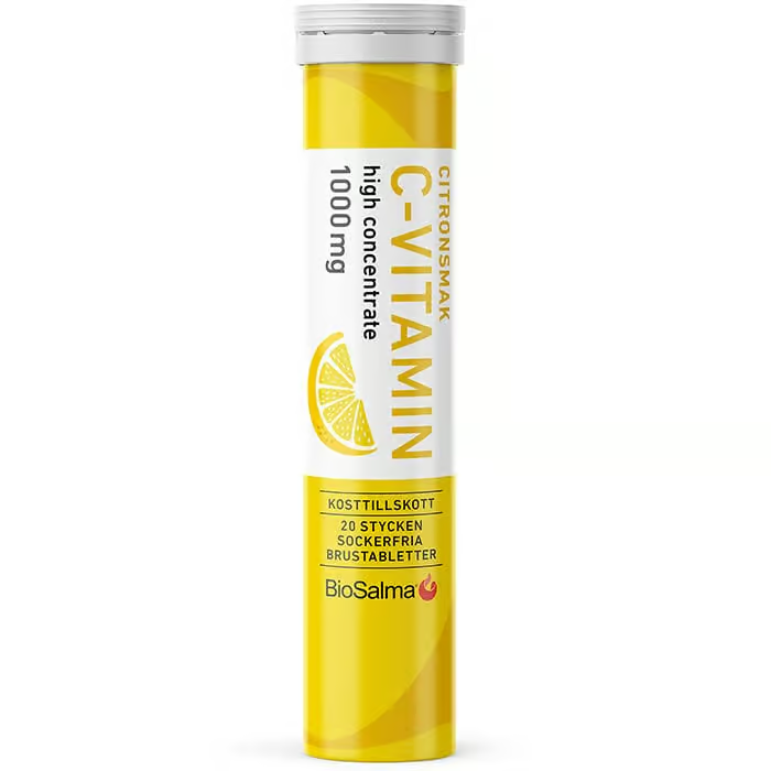 BioSalma Vitamin C 1000 mg Lemon 20 effervescent tablets