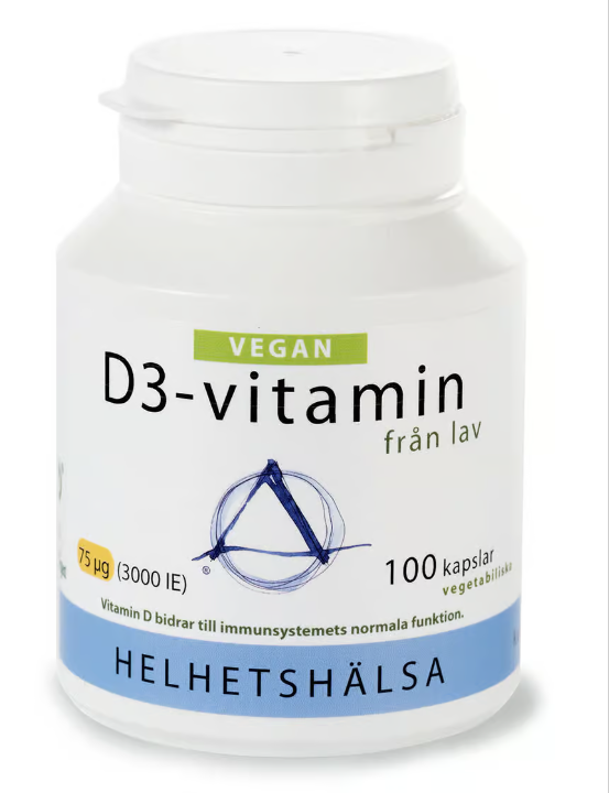 Whole Health D3 Vitamin from lichen 75 µg 100 capsules