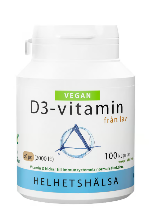 Whole Health Vitamin D3 50 µg Vegan 100 Capsules