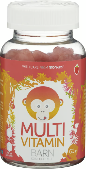 Monkids Multivitamin Strawberry Children 60 chewable tablets