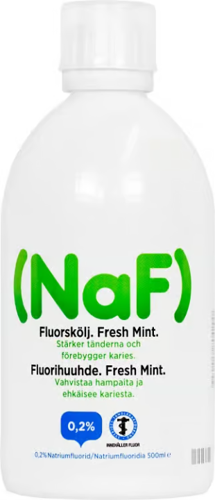 NaF Fluoride Rinse Fresh Mint 0.2% NaF 500 ml