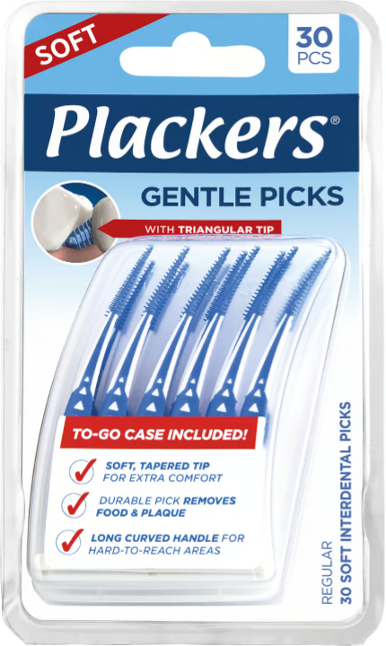 Plackers Gentle Picks Soft Toothpicks 30 pcs