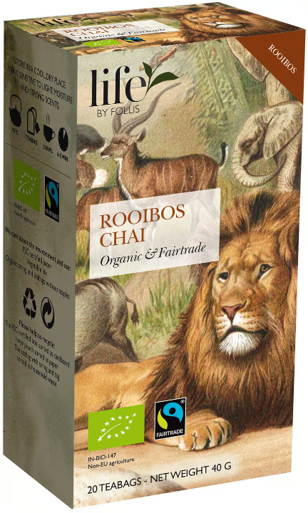 life BY FOLLIS Organic Tea Rooibos Chai 20 tea bags | Apohem