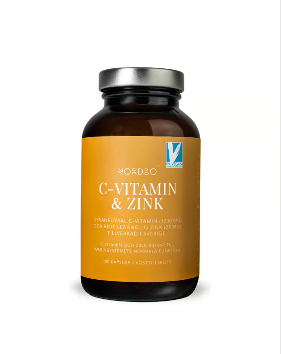 Nordbo Vitamin C & Zinc 100 Capsules
