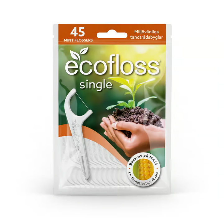 Ecofloss Single Floss Clip & Holder 45 pcs
