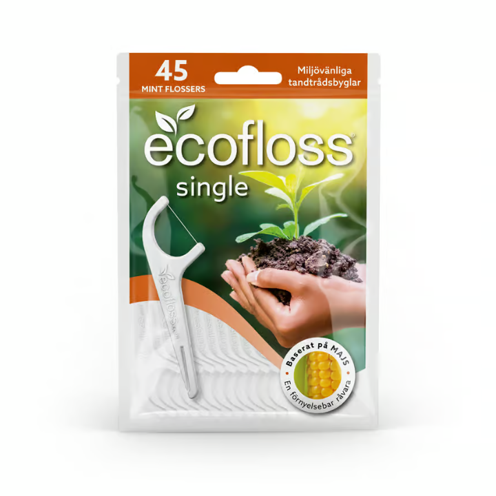 Ecofloss 单根牙线夹和支架 45 件