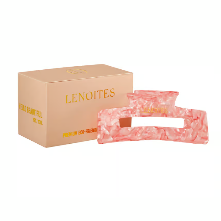 LENOITES Premium Eco-Friendly Hair Claw Candy Pink 1 pc